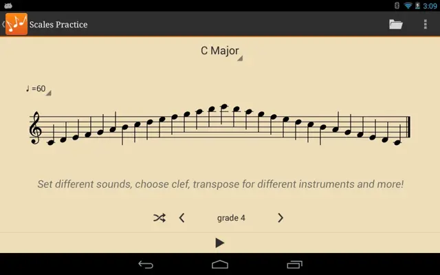 Scales Practice android App screenshot 0